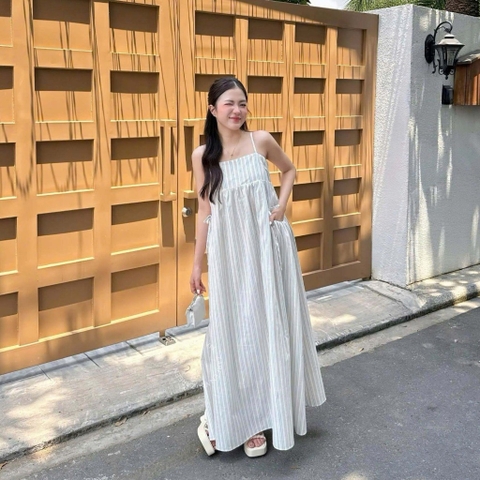ĐẦM 2 DÂY DÁNG BABYDOLL TÚI NHÚN ZAREEN DAX117