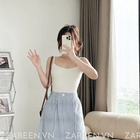 ÁO 2 DÂY CỔ TRÒN BASIC ZAREEN OAL05