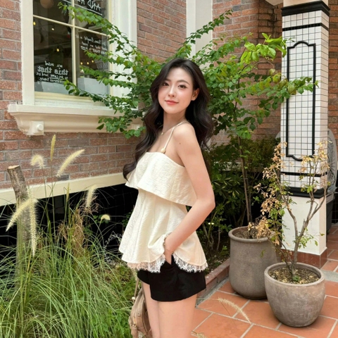 ÁO 2 DÂY PHỐI REN ZAREEN VOA146