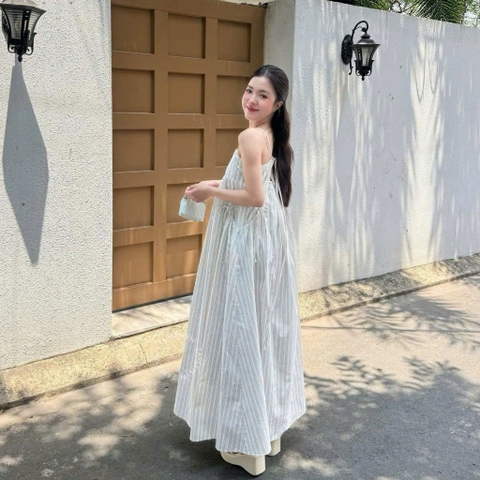 ĐẦM 2 DÂY DÁNG BABYDOLL TÚI NHÚN ZAREEN DAX117