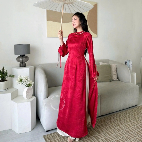 ÁO DÀI VÂN ANH LỤA ÔM ZAREEN ADI11