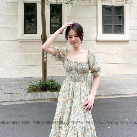 ĐẦM HOA ĐUÔI CÁ XẺ ĐÙI ZAREEN DAX118