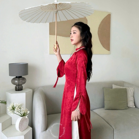 ÁO DÀI VÂN ANH LỤA ÔM ZAREEN ADI11
