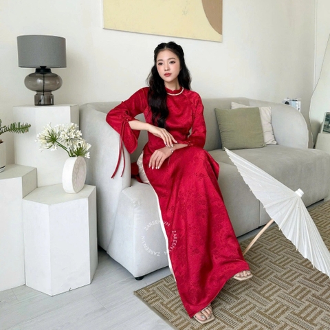 ÁO DÀI VÂN ANH LỤA ÔM ZAREEN ADI11