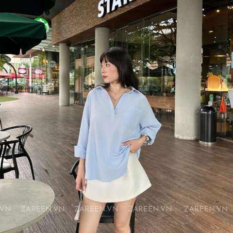 ÁO SƠ MI TAY DÀI BASIC ZAREEN SOM77