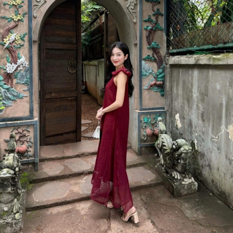 ĐẦM DÀI XẺ TÀ TAY NHÚN ZAREEN DAX115