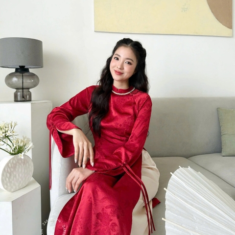 ÁO DÀI VÂN ANH LỤA ÔM ZAREEN ADI11