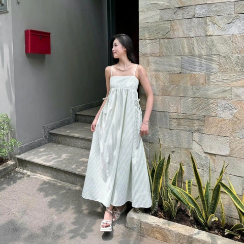 ĐẦM 2 DÂY DÁNG BABYDOLL TÚI NHÚN ZAREEN DAX117
