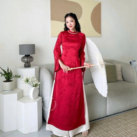 ÁO DÀI VÂN ANH LỤA ÔM ZAREEN ADI11