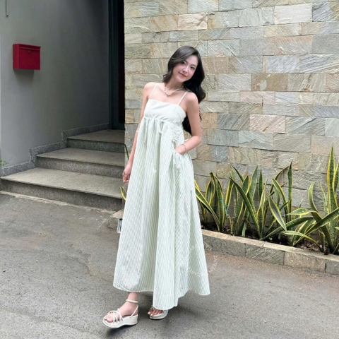 ĐẦM 2 DÂY DÁNG BABYDOLL TÚI NHÚN ZAREEN DAX117