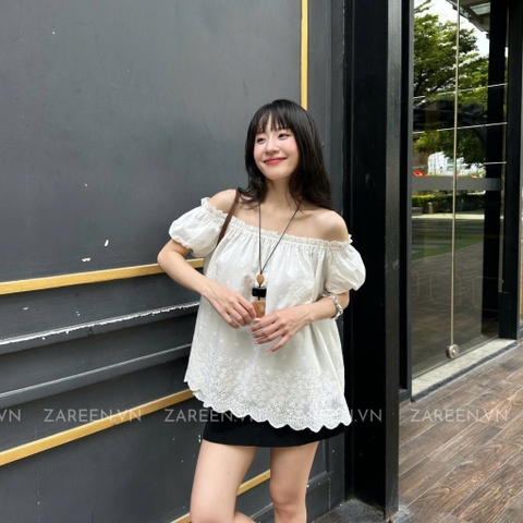 ÁO XÔ THÊU TRỄ VAI ZAREEN VOA140