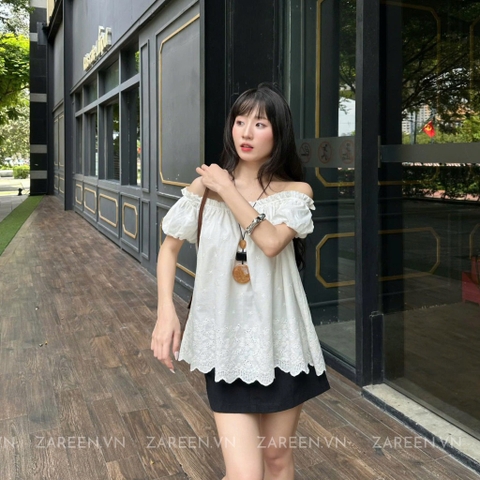 ÁO XÔ THÊU TRỄ VAI ZAREEN VOA140