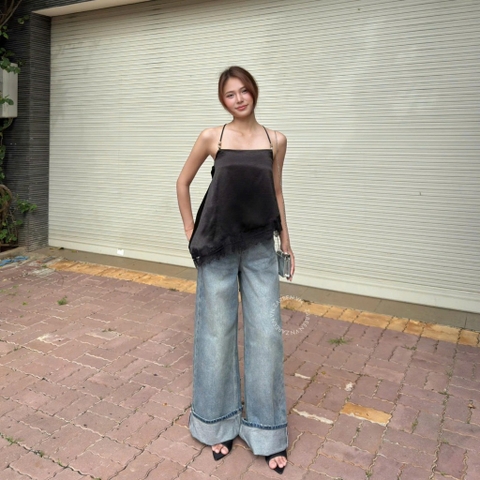 QUẦN JEANS ỐNG RỘNG ĐẮP LAI ZAREEN JEA152