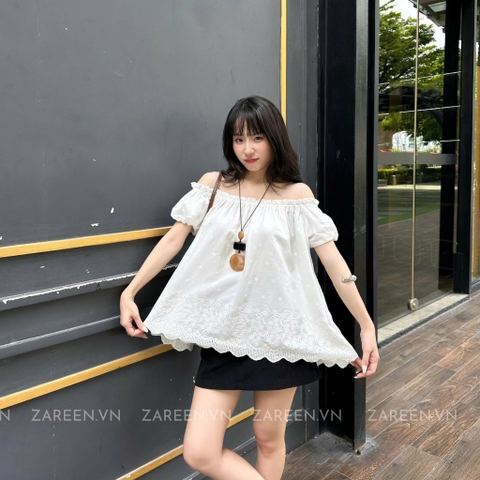 ÁO XÔ THÊU TRỄ VAI ZAREEN VOA140