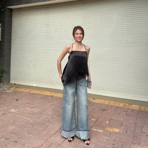 QUẦN JEANS ỐNG RỘNG ĐẮP LAI ZAREEN JEA152
