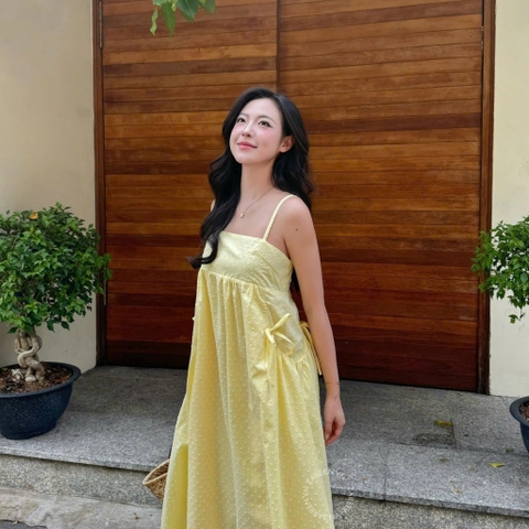 ĐẦM 2 DÂY DÁNG BABYDOLL TÚI NHÚN ZAREEN DAX117