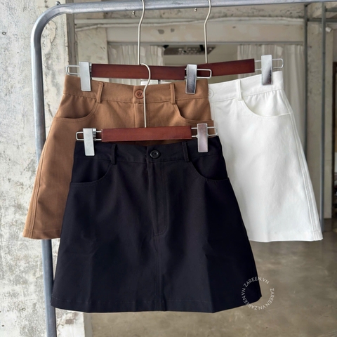 CHÂN VÁY KAKI CHỮ A BASIC ZAREEN VAA54