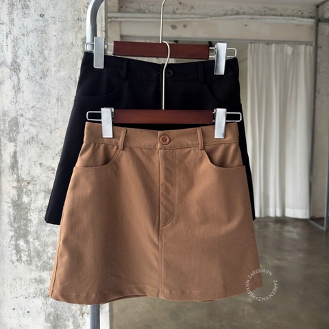CHÂN VÁY KAKI CHỮ A BASIC ZAREEN VAA54
