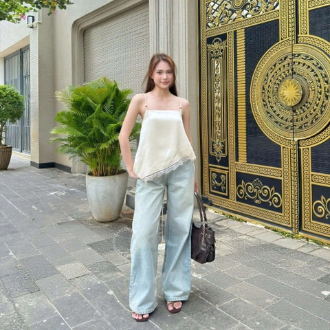 QUẦN JEANS ỐNG RỘNG LƯNG THẤP ZAREEN JEA151
