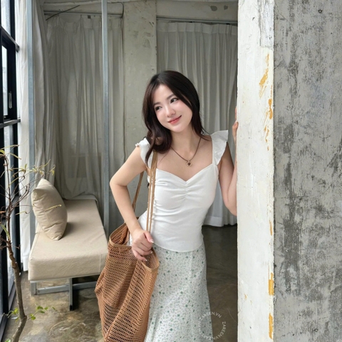 ÁO THUN NHÚN NGỰC ZAREEN THU177