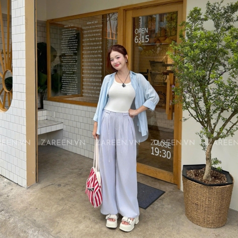 QUẦN SỌC ỐNG RỘNG XẾP LY ZAREEN TRS28