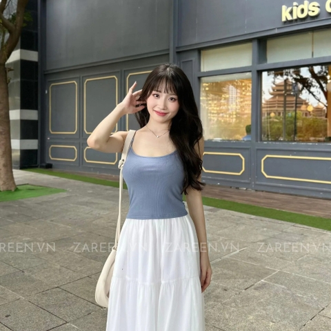 ÁO 2 DÂY CỔ TRÒN BASIC ZAREEN OAL05