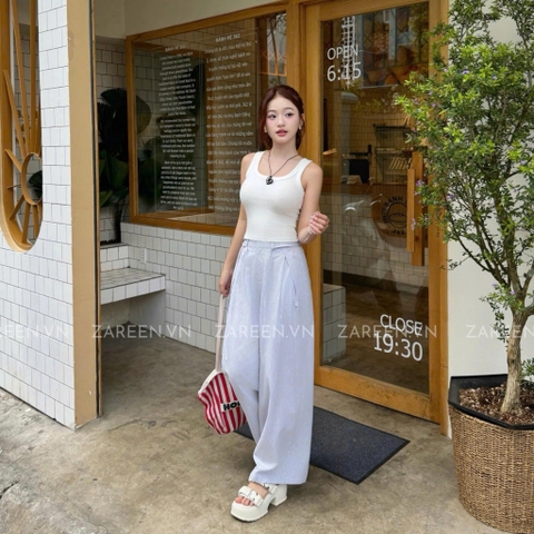 QUẦN SỌC ỐNG RỘNG XẾP LY ZAREEN TRS28