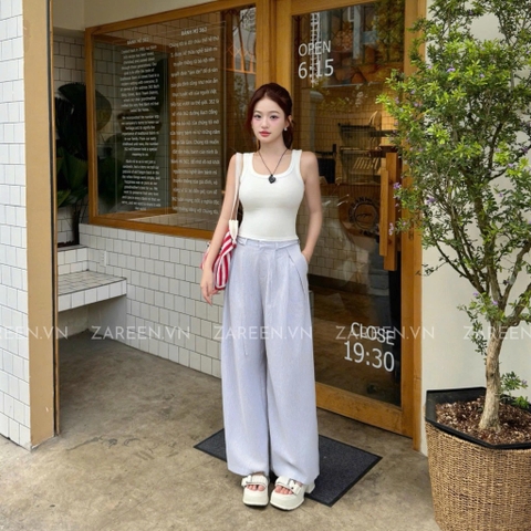 QUẦN SỌC ỐNG RỘNG XẾP LY ZAREEN TRS28