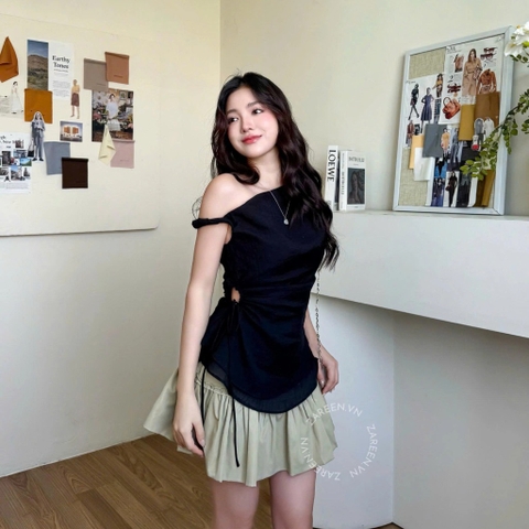 ÁO LỆCH VAI RÚT EO ZAREEN VOA142