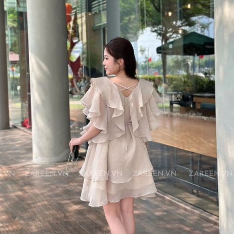 ĐẦM TƠ TAY BÈO THẮT NƠ ZAREEN DAX97