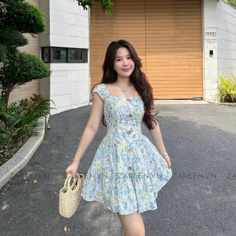 ĐẦM THÊU HOA DÁNG XÒE ZAREEN DAX94