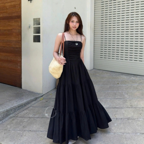 ĐẦM 2 DÂY XẾP LY NGỰC DÁNG XÒE ZAREEN DAX121