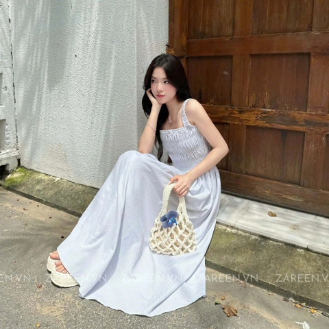 ĐẦM DÀI KẺ SỌC THUN CHỈ ZAREEN DAX107