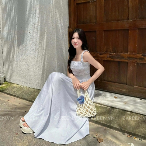 ĐẦM DÀI KẺ SỌC THUN CHỈ ZAREEN DAX107