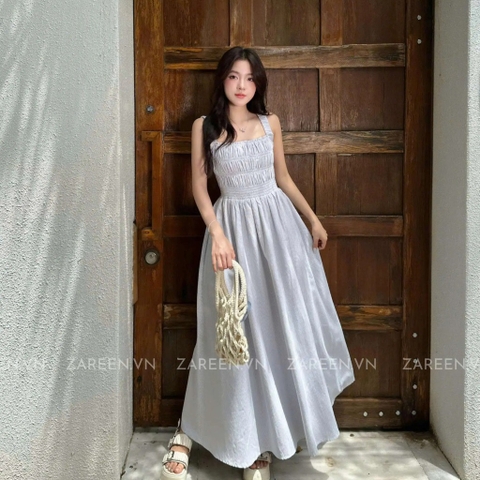 ĐẦM DÀI KẺ SỌC THUN CHỈ ZAREEN DAX107