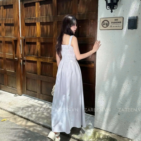 ĐẦM DÀI KẺ SỌC THUN CHỈ ZAREEN DAX107