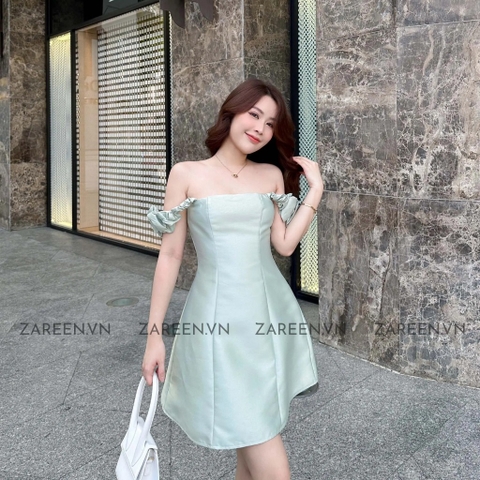 ĐẦM DÁNG A HAI DÂY NHÚN ZAREEN DAX66