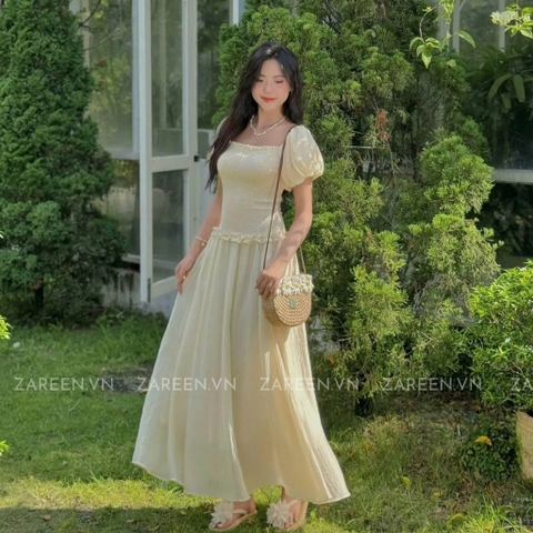 ĐẦM THUN CHỈ TAY PHỒNG ZAREEN DAX85