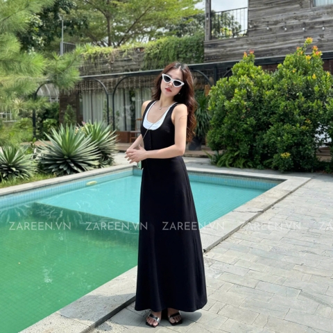 ĐẦM THUN 2 LỚP PHỐI VIỀN ZAREEN DAX102