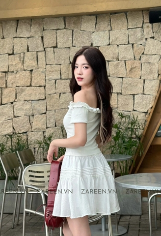 ÁO THUN CROPTOP TRỄ VAI ZAREEN THU164