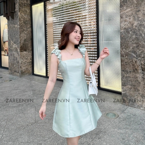 ĐẦM DÁNG A HAI DÂY NHÚN ZAREEN DAX66