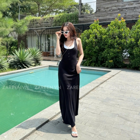 ĐẦM THUN 2 LỚP PHỐI VIỀN ZAREEN DAX102