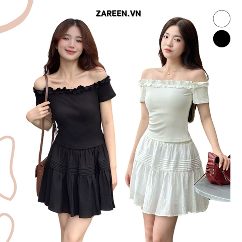 ÁO THUN CROPTOP TRỄ VAI ZAREEN THU164