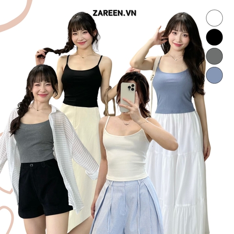 ÁO 2 DÂY CỔ TRÒN BASIC ZAREEN OAL05