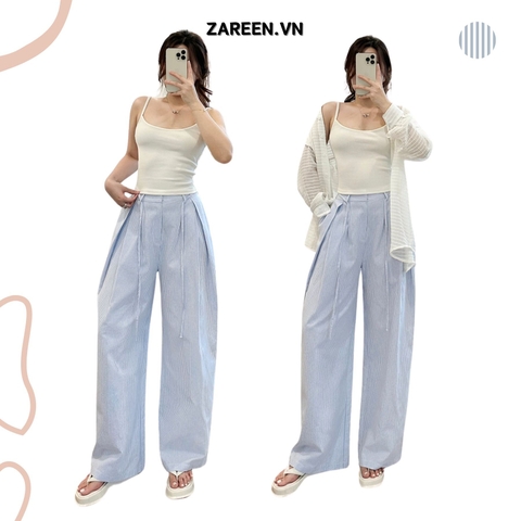 QUẦN SỌC ỐNG RỘNG XẾP LY ZAREEN TRS28