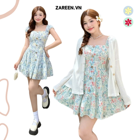 ĐẦM THÊU HOA DÁNG XÒE ZAREEN DAX94