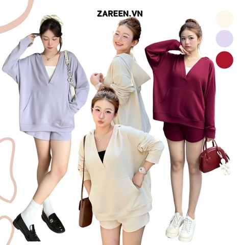SET ÁO HOODIE VÀ QUẦN SHORT ZAREEN SET03