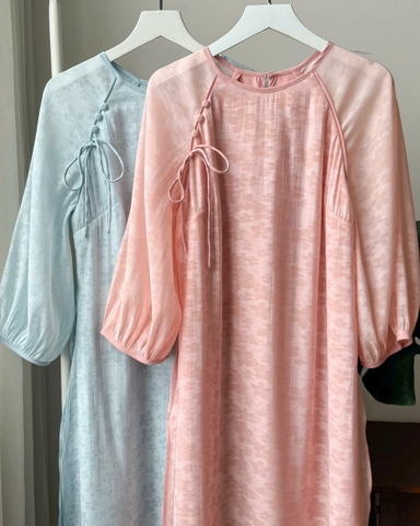 ÁO DÀI ÁI KHUÊ TƠ HOA TAY PHỒNG ZAREEN ADI06