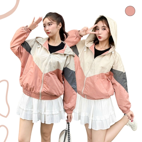 ÁO KHOÁC DÙ PHỐI 3 MÀU ZAREEN JCK09