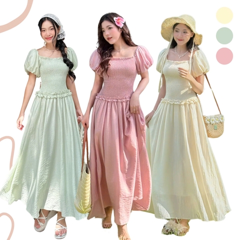 ĐẦM THUN CHỈ TAY PHỒNG ZAREEN DAX85